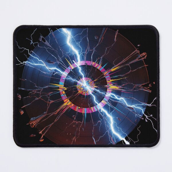 Item preview, Electric Sound Explosion – Lightning Struck Vinyl Record DJ Aesthetic Art designed and sold by CrimsonChords.