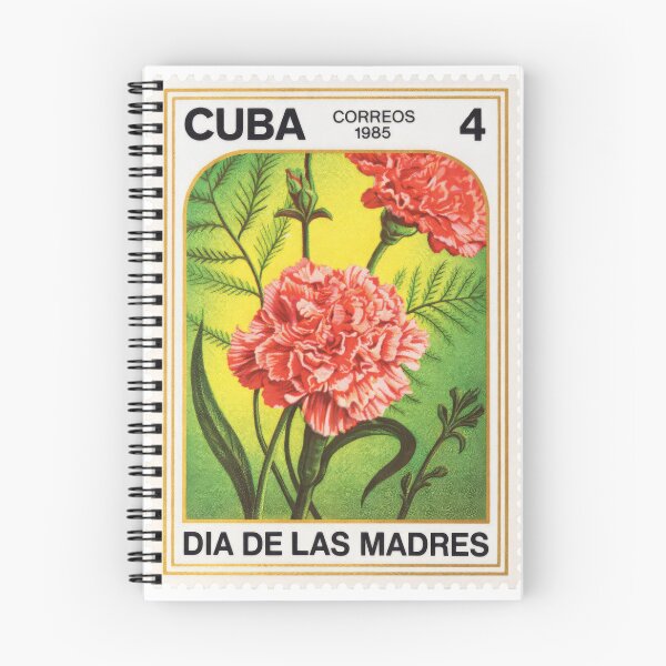 Item preview, Vintage Cuban Postage Stamp – Día de las Madres Floral Stamp Art (1985–1987) designed and sold by zizArtist.