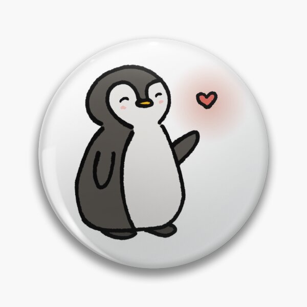 Item preview, Adorable Penguin with Heart designed and sold by jamut-art.