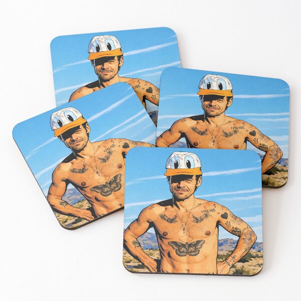 Item preview, Harry Styles tattoos and Donald Duck cap (fan art) designed and sold by PopCultureAndStuff.