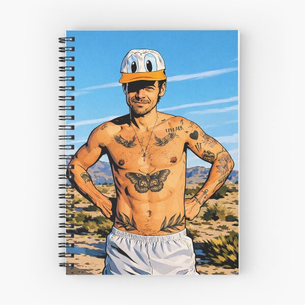 Item preview, Harry Styles tattoos and Donald Duck cap (fan art) designed and sold by PopCultureAndStuff.