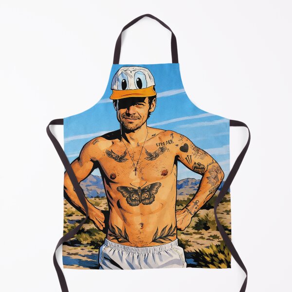 Item preview, Harry Styles tattoos and Donald Duck cap (fan art) designed and sold by PopCultureAndStuff.