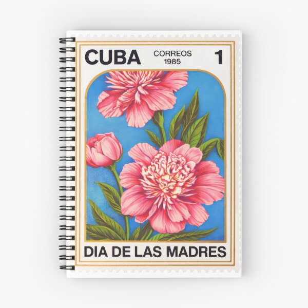 Item preview, Vintage Cuban Postage Stamp – Día de las Madres Floral Stamp Art (1985–1987) designed and sold by zizArtist.