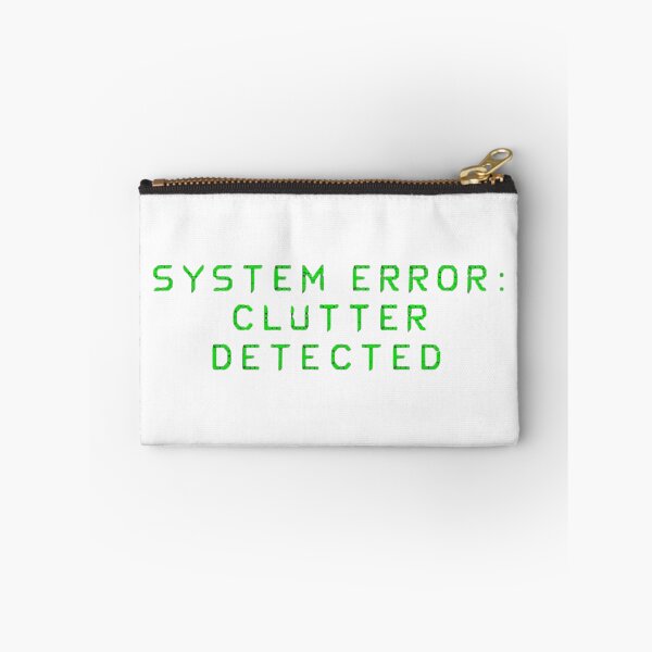 Item preview, System Error Clutter Detected Glitch Tech Graphic designed and sold by TheOrganizedHaven1.