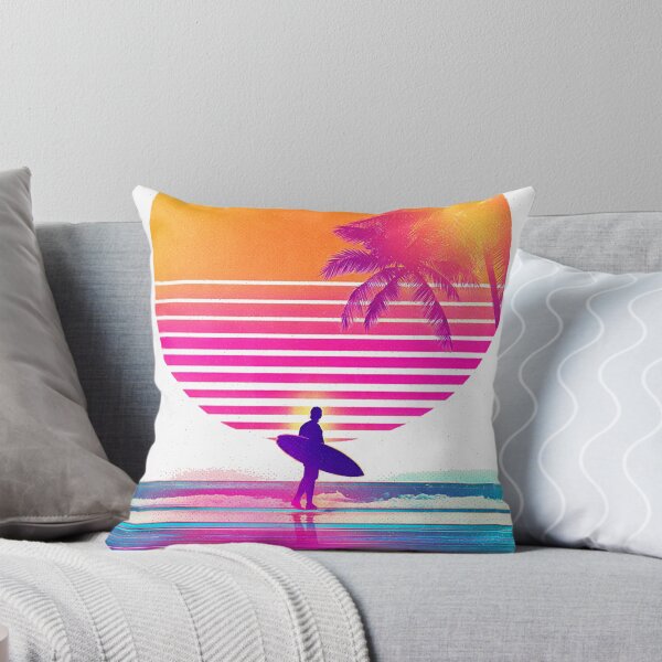 Item preview, Vintage 80s Synthwave Sunset Surfer – Retro Vaporwave Beach Aesthetic designed and sold by Qurratul Sadia.