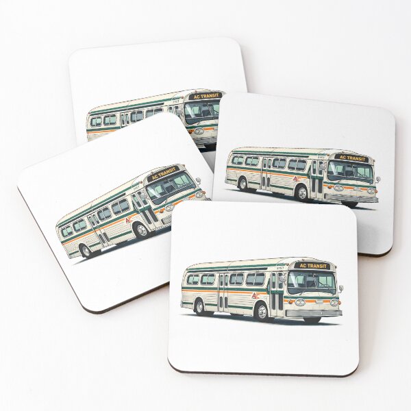 Item preview, ac transit bus illustration for all you East Bay people designed and sold by PIXEL POP DESIGNS - Beyond the Norm!.