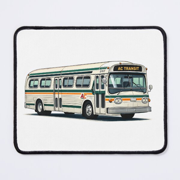 Item preview, ac transit bus illustration for all you East Bay people designed and sold by PIXEL POP DESIGNS - Beyond the Norm!.