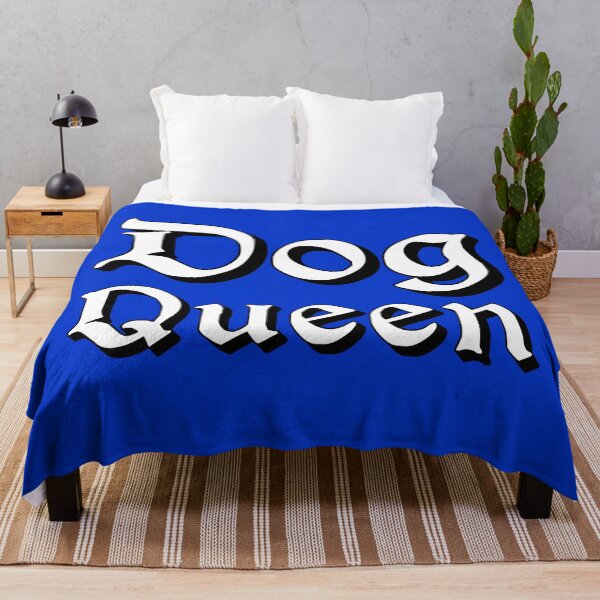 Item preview, Dog Queen in Medieval Typography designed and sold by Memes N Lore .