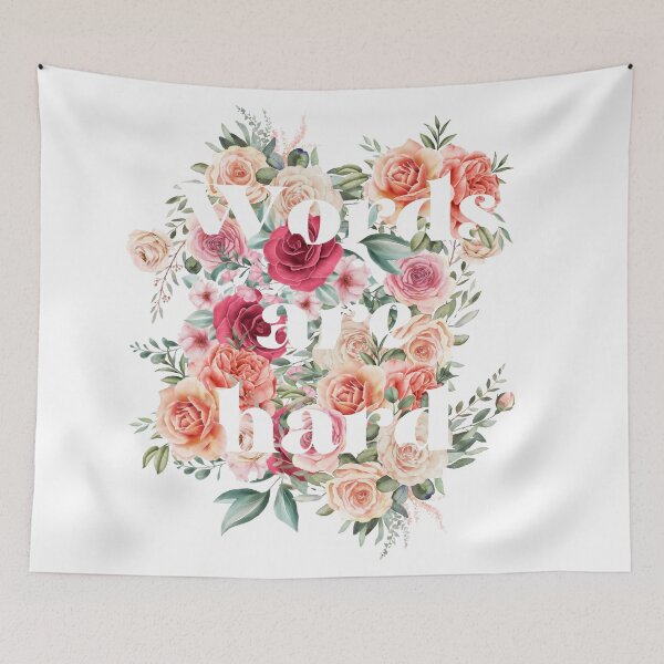Item preview, Words -  floral designed and sold by Lyxy.