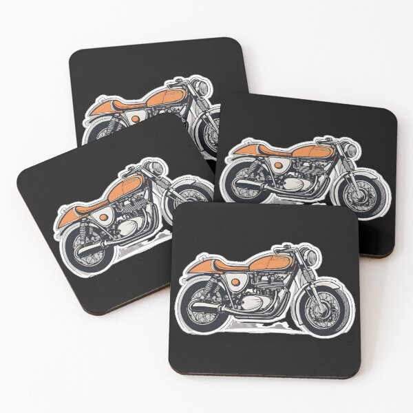 Item preview, Cartoon Classic British Motorcycle designed and sold by jamesgerardking.
