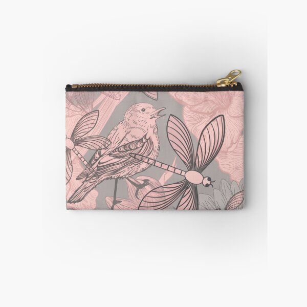 Item preview, Vintage Botanical Illustration with Dragonflies, Flowers, and Bird designed and sold by Ciervo Primavera.