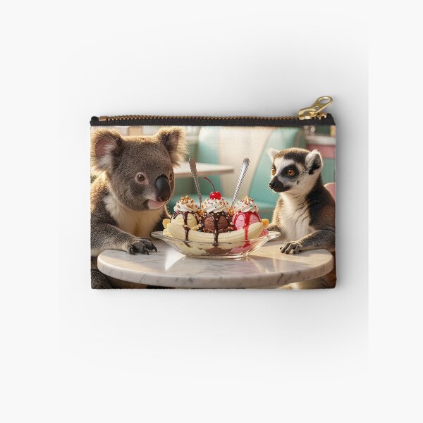 Item preview, Koala and Ring Tailed Lemur Share Banana Split designed and sold by Tridentulus.