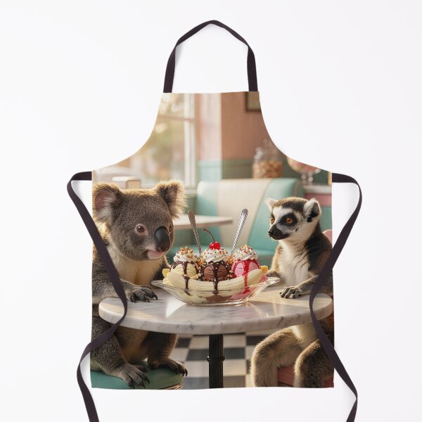 Item preview, Koala and Ring Tailed Lemur Share Banana Split designed and sold by Tridentulus.