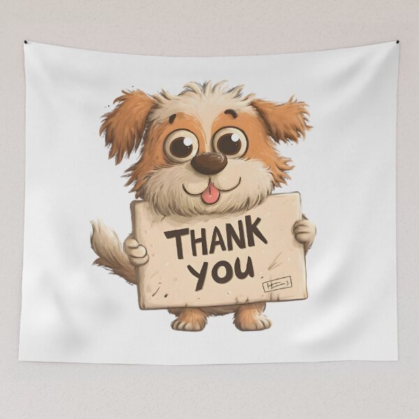 Item preview, Thank You Pup designed and sold by Retro Whimsy.
