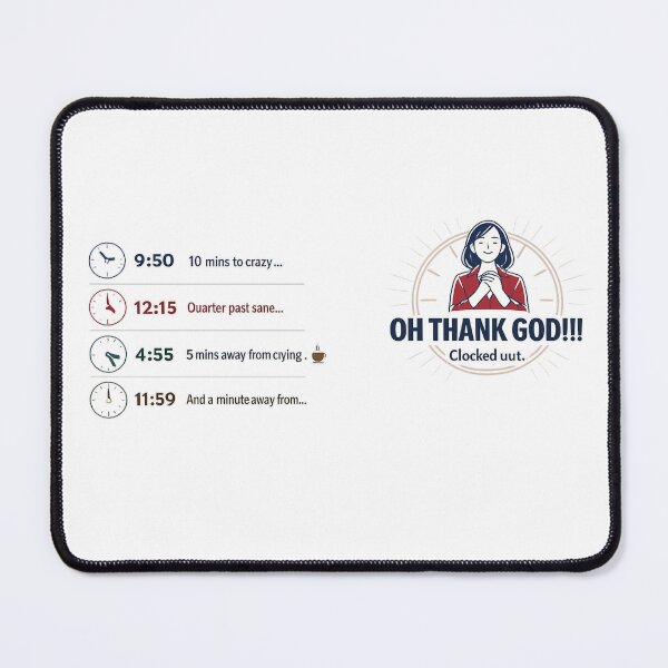 Item preview, Clocked Out – Funny Work Burnout T-Shirt designed and sold by BreezyHaus.