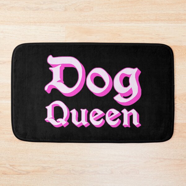 Item preview, Dog Queen in Pink Medieval Typography designed and sold by Memes N Lore .