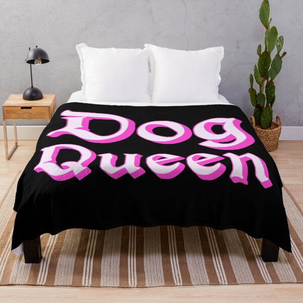 Item preview, Dog Queen in Pink Medieval Typography designed and sold by Memes N Lore .