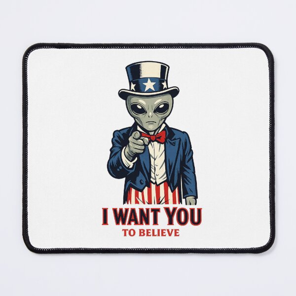 Item preview, I WANT YOU TO BELIEVE Alien Recruitment Parody Poster designed and sold by Sonic Nova Studios.