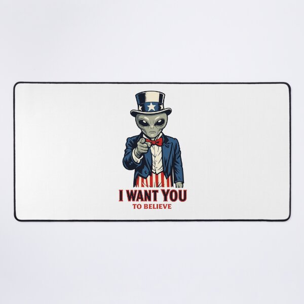 Item preview, I WANT YOU TO BELIEVE Alien Recruitment Parody Poster designed and sold by Sonic Nova Studios.