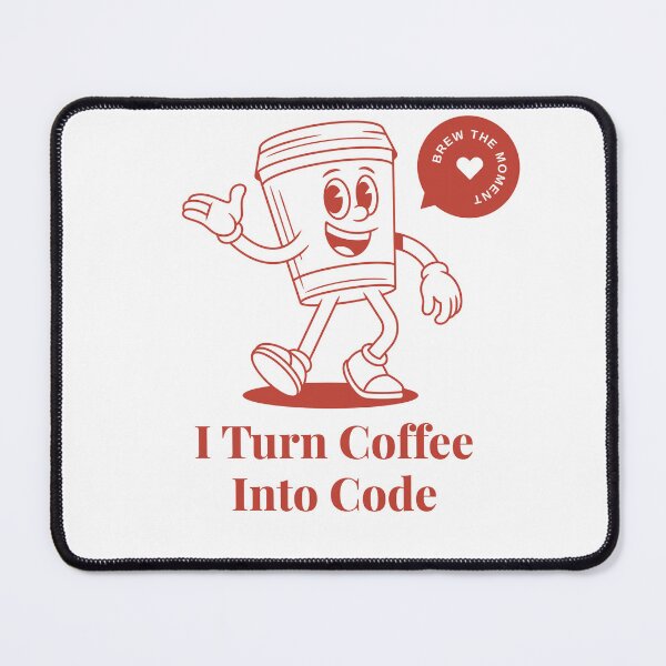 Item preview, I Turn Coffee Into Code Sticker designed and sold by CodeChai-Studio.