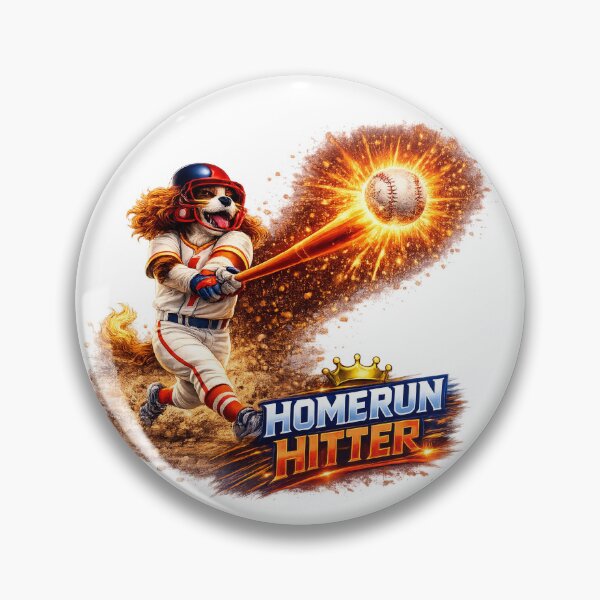 Artikelvorschau, Power Dog Baseball Homerun entworfen und verkauft von PavelskiArt.