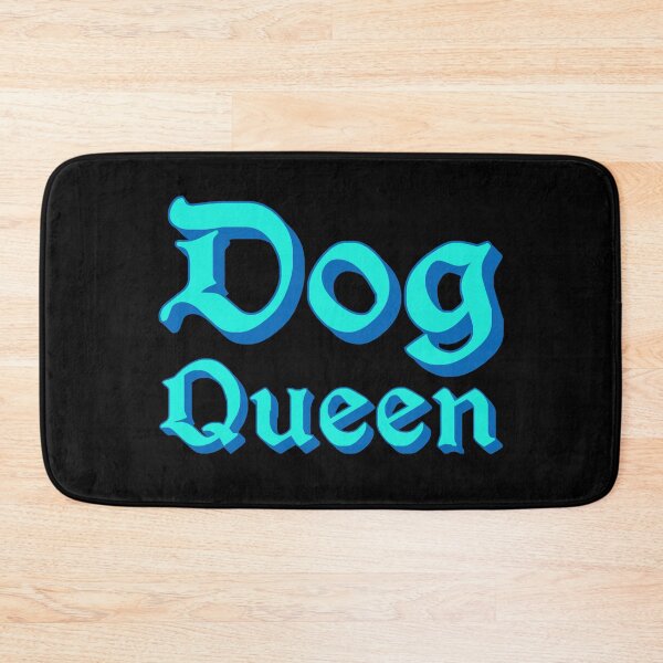 Item preview, Dog Queen in Blue Medieval Typography designed and sold by Memes N Lore .