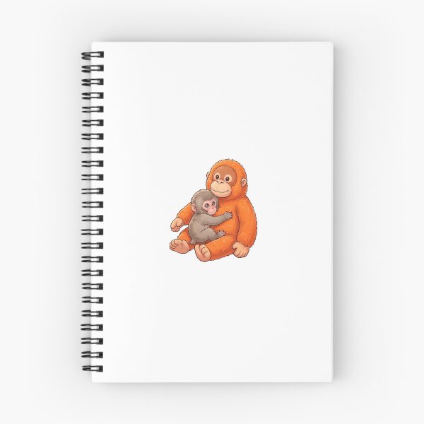 Item preview, Orange Plushie - Cute Emotional Monkey Hug designed and sold by mohamedlotfy.