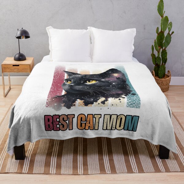 Item preview, Vintage Galaxy Black Cat - Best Cat Mom Watercolor Aesthetic designed and sold by Fateh-Kro ⭐⭐⭐⭐⭐.
