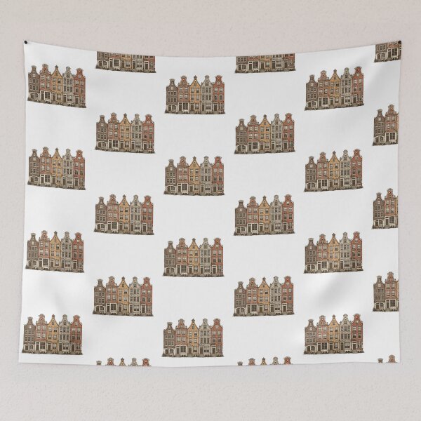 Item preview, Vintage Amsterdam Canal Houses designed and sold by SOUFIANE1991.