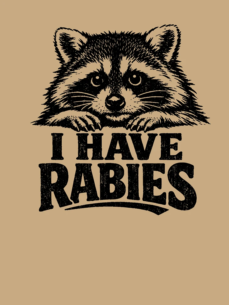 Thumbnail 6 of 6, Premium Oversized Hoodie, I Have Rabies Raccoon Funny Rabid Raccoon I Have Rabies Gear designed and sold by DynamicDesign.