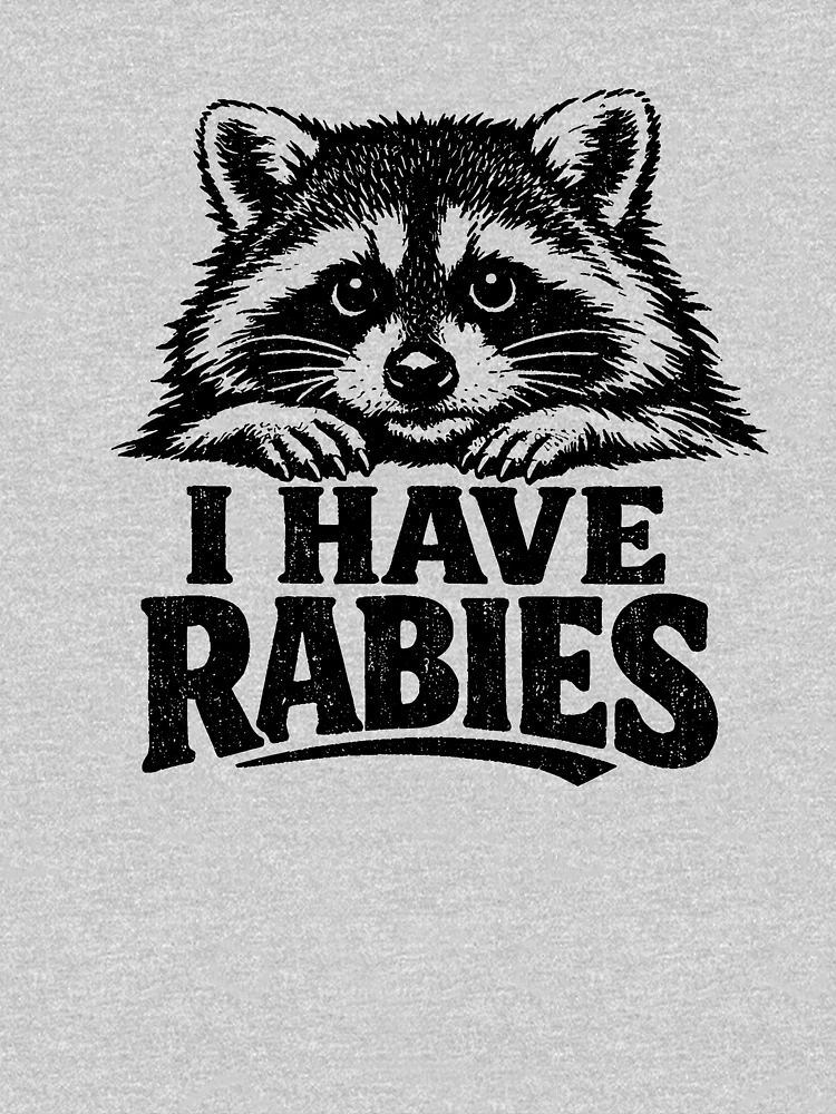 Thumbnail 6 of 6, Pullover Hoodie, I Have Rabies Raccoon Funny Rabid Raccoon I Have Rabies Gear designed and sold by DynamicDesign.