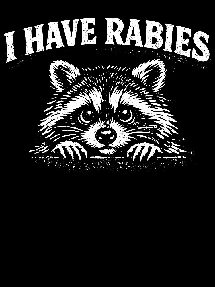 Thumbnail 3 of 3, Scarf, I Have Rabies Raccoon Funny Rabid Raccoon I Have Rabies Gear designed and sold by DynamicDesign.