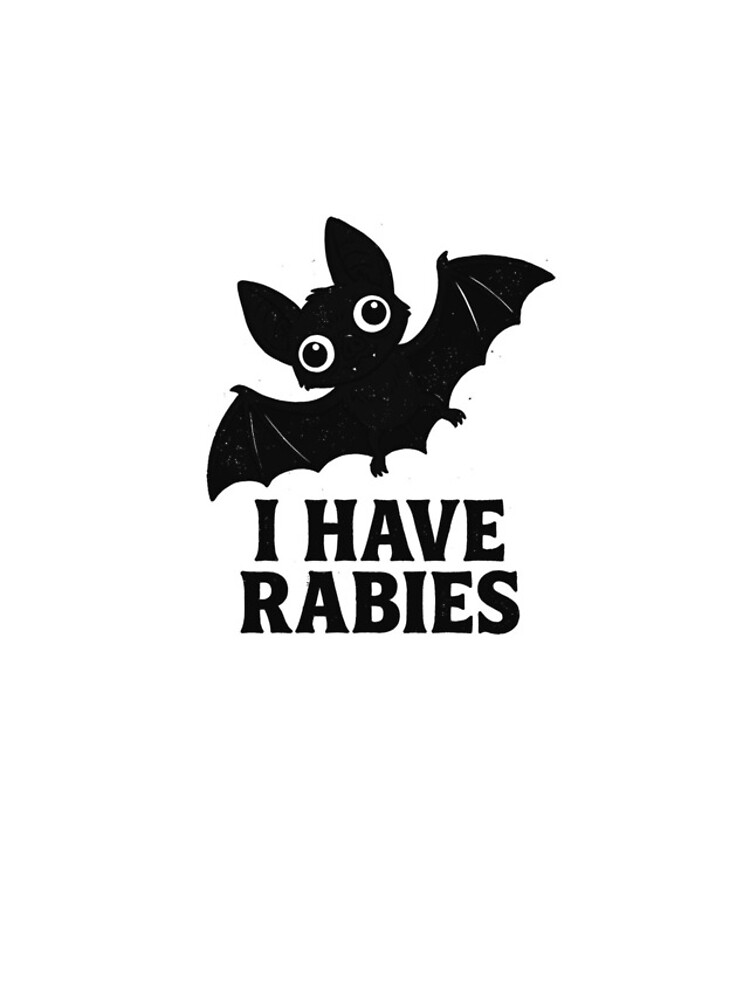 Thumbnail 4 of 4, iPhone Case, I Have Rabies Bat Funny Rabid Bat I Have Rabies Gear designed and sold by DynamicDesign.