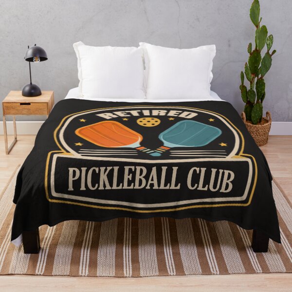 Item preview, Retired Pickleball Club Badge with Crossed Paddles and Ball Vintage Style Design designed and sold by TTM Inspirational.