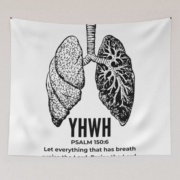 Item preview, YHWH - Psalm 150:6 Praise the Lord - Black Design designed and sold by MoriaStore.