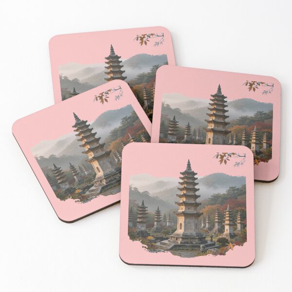 Item preview,  Stone Tower Village – Giant Natural Rock Sculptures 3D Label   designed and sold by PaintMeWorld.
