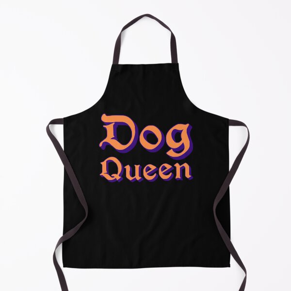 Item preview, Dog Queen in Orange Medieval Typography designed and sold by Memes N Lore .
