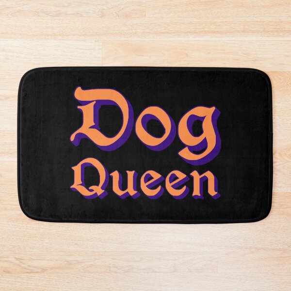 Item preview, Dog Queen in Orange Medieval Typography designed and sold by Memes N Lore .