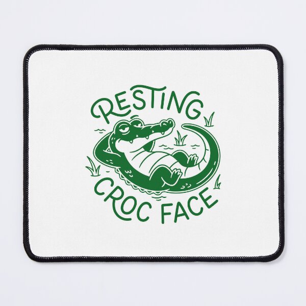 Item preview, Funny Resting Croc Face Crocodile Pun Animal Lover designed and sold by gunaone-design.