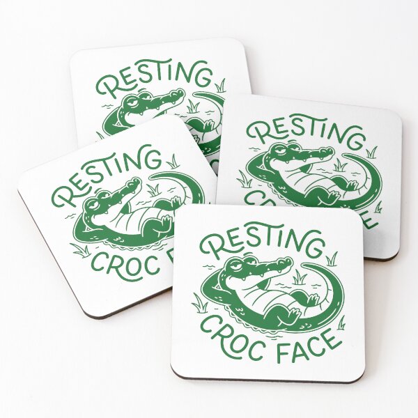 Item preview, Funny Resting Croc Face Crocodile Pun Animal Lover designed and sold by gunaone-design.