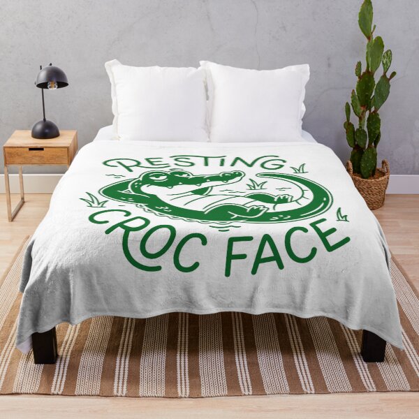 Item preview, Funny Resting Croc Face Crocodile Pun Animal Lover designed and sold by gunaone-design.