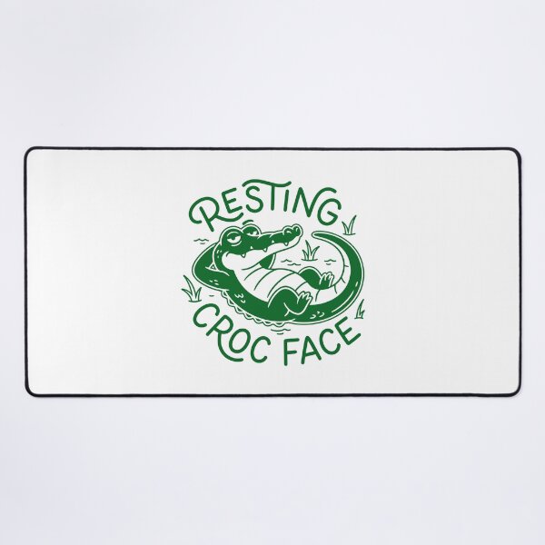 Item preview, Funny Resting Croc Face Crocodile Pun Animal Lover designed and sold by gunaone-design.