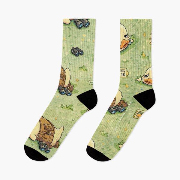 Item preview, Outdoor Nerd Social Battery Duck designed and sold by  Existential .