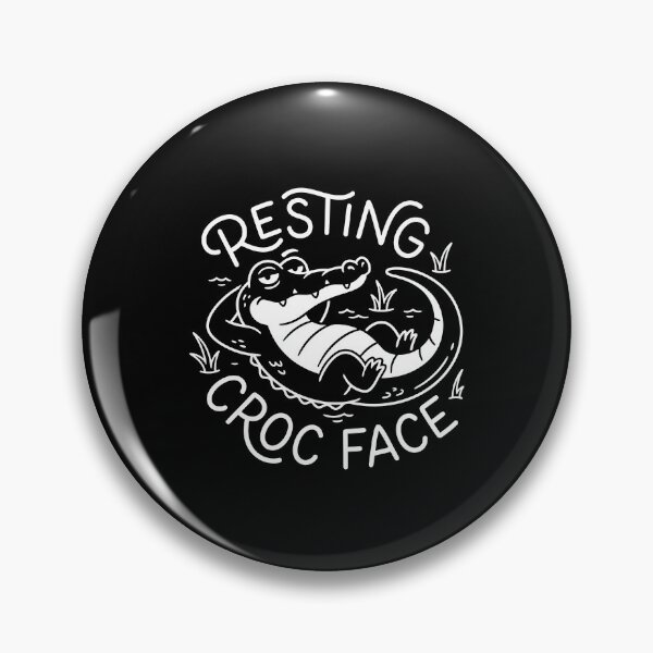 Item preview, Funny Resting Croc Face Crocodile Pun Alligator Lover designed and sold by gunaone-design.