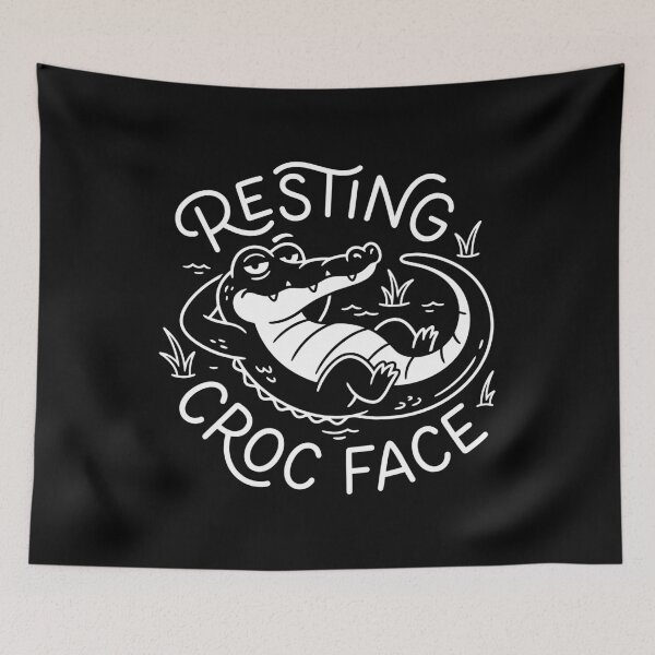 Item preview, Funny Resting Croc Face Crocodile Pun Alligator Lover designed and sold by gunaone-design.