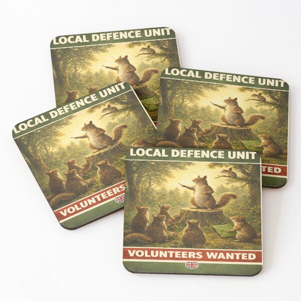 Item preview, Local Squirrel Defence Unit Volunteers Wanted Poster designed and sold by SecretSquirrellDesigns.