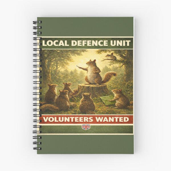 Aperçu de l'œuvre Avis de recherche de bénévoles pour l'unité locale de défense des écureuils créée et vendue par SecretSquirrellDesigns.