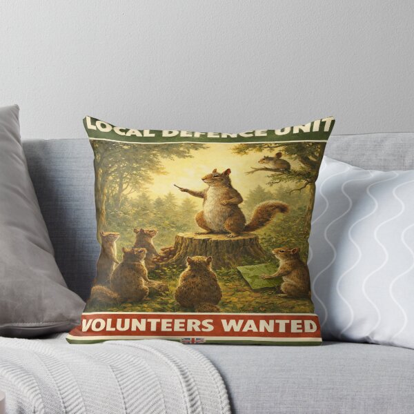 Item preview, Local Squirrel Defence Unit Volunteers Wanted Poster designed and sold by SecretSquirrellDesigns.