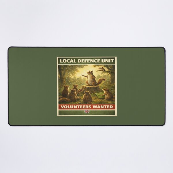 Item preview, Local Squirrel Defence Unit Volunteers Wanted Poster designed and sold by SecretSquirrellDesigns.