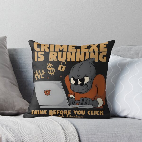 Item preview, Crime.exe is Running Funny Retro Hacker Design designed and sold by Zenith Design.
